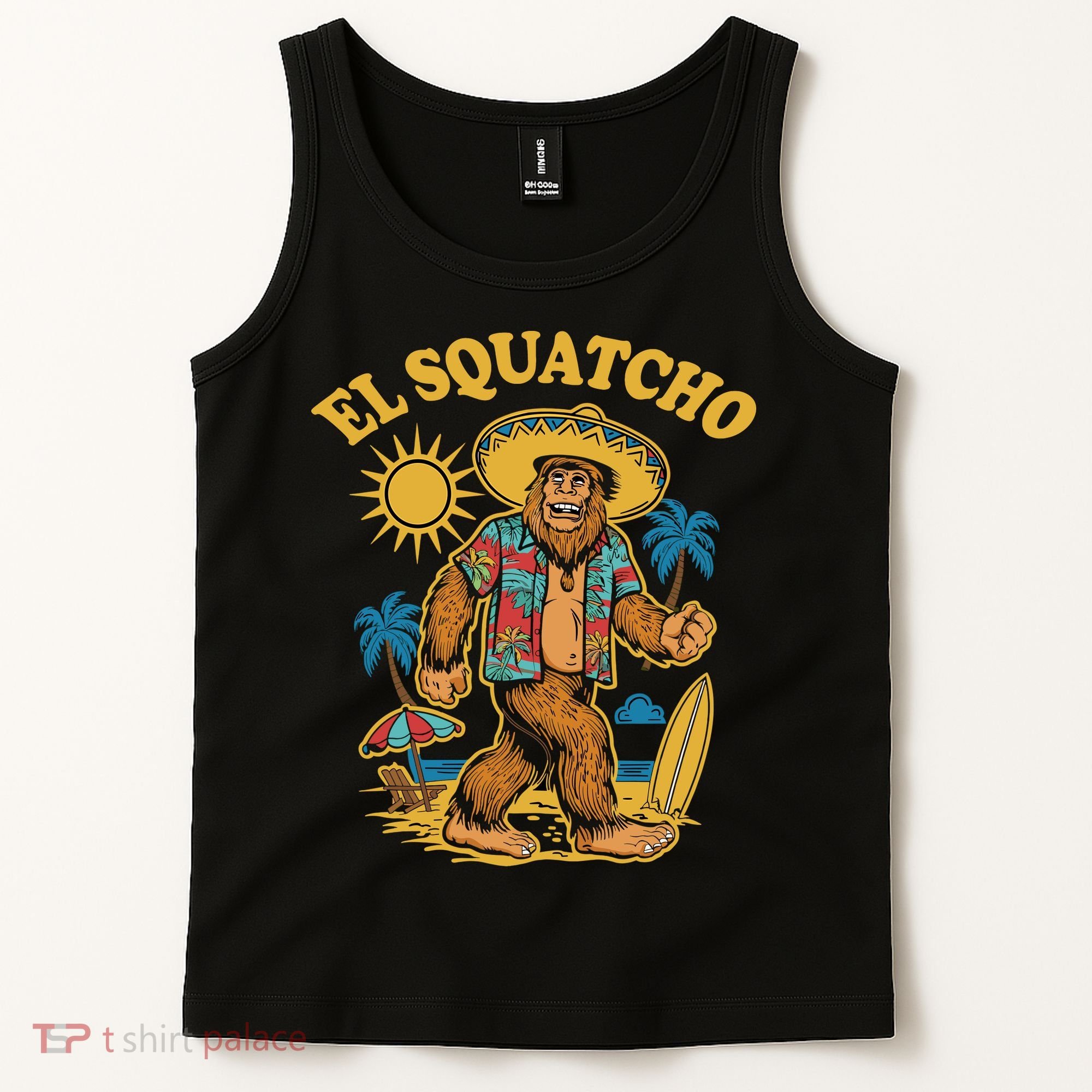El Squatcho Bigfoot Funny Sasquatch Tank Top