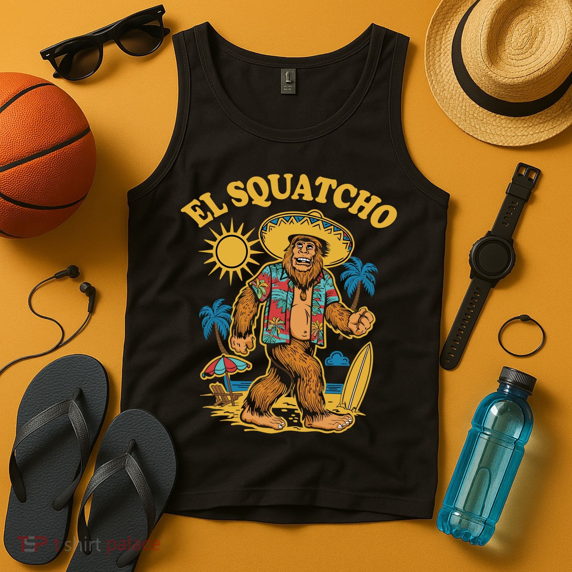 El Squatcho Bigfoot Funny Sasquatch Tank Top