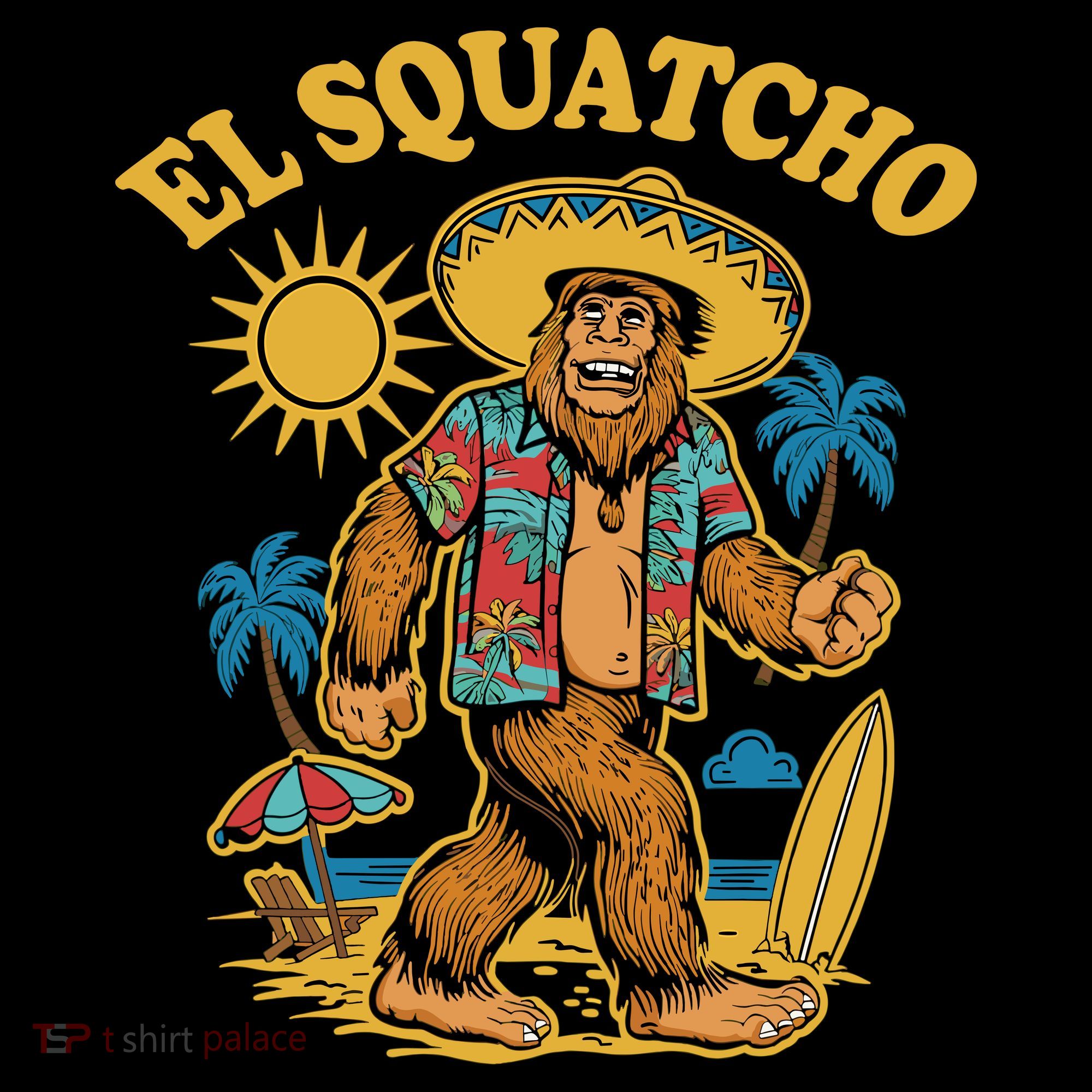 El Squatcho Bigfoot Funny Sasquatch Tank Top