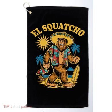 El Squatcho Bigfoot Funny Sasquatch Golf Towel