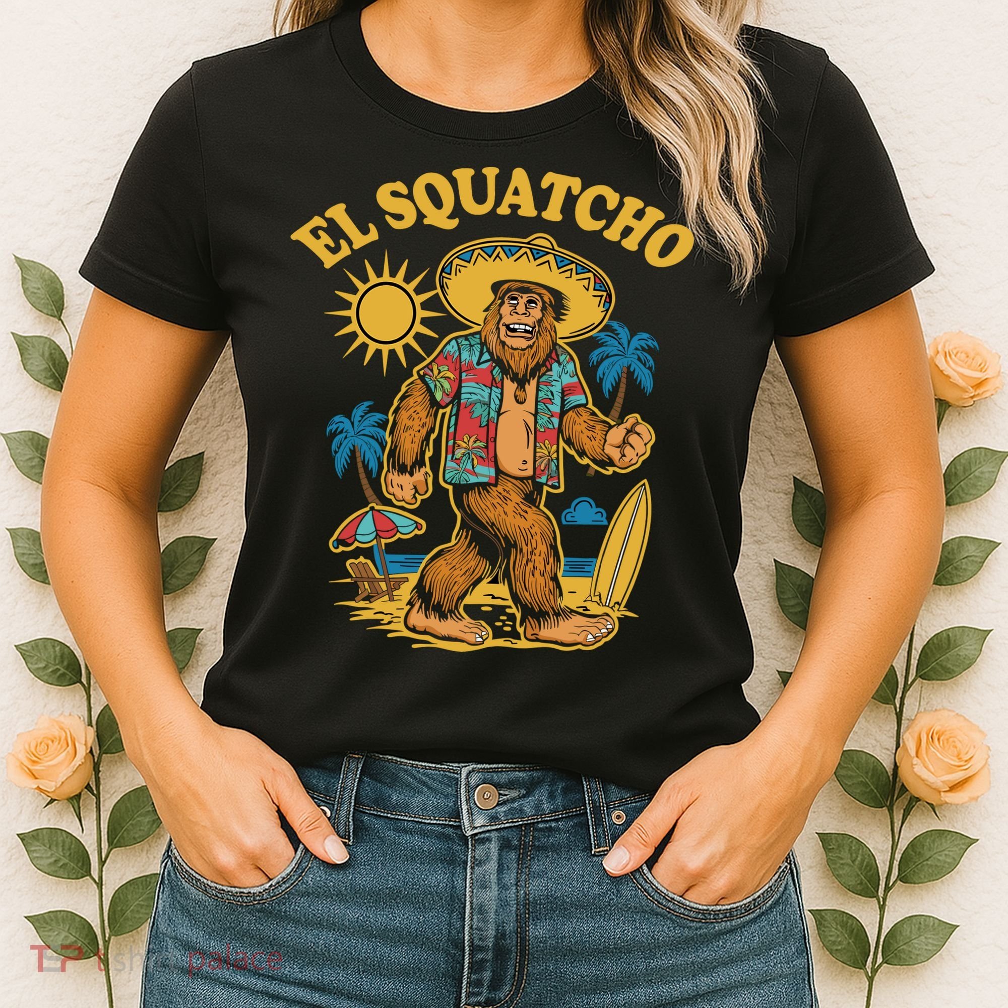El Squatcho Bigfoot Funny Sasquatch Women's T-Shirt