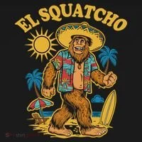 El Squatcho Bigfoot Funny Sasquatch Women's T-Shirt thumb 6