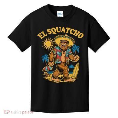 El Squatcho Bigfoot Funny Sasquatch Kids T-Shirt