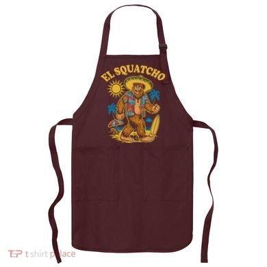 El Squatcho Bigfoot Funny Sasquatch Apron