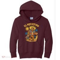 El Squatcho Bigfoot Funny Sasquatch Kids Hoodie thumb 0