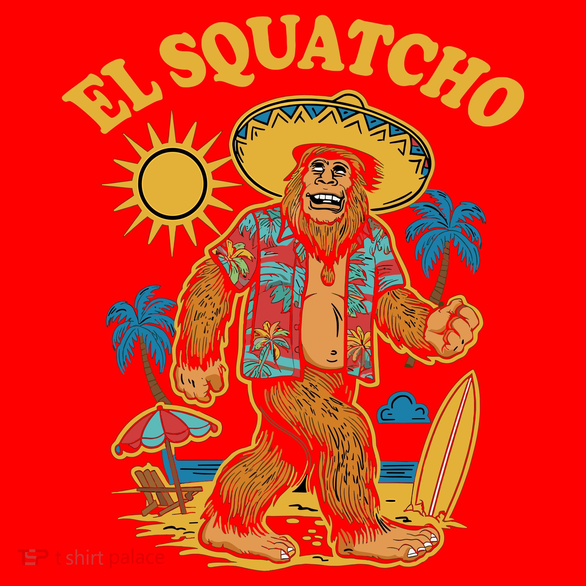 El Squatcho Bigfoot Funny Sasquatch Santa Hat