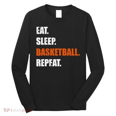 Eat Sleep Basketball Repeat Long Sleeve Shirt