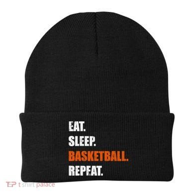 Eat Sleep Basketball Repeat Beanie