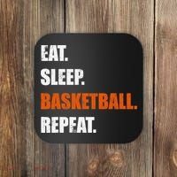 Eat Sleep Basketball Repeat Coaster thumb 0
