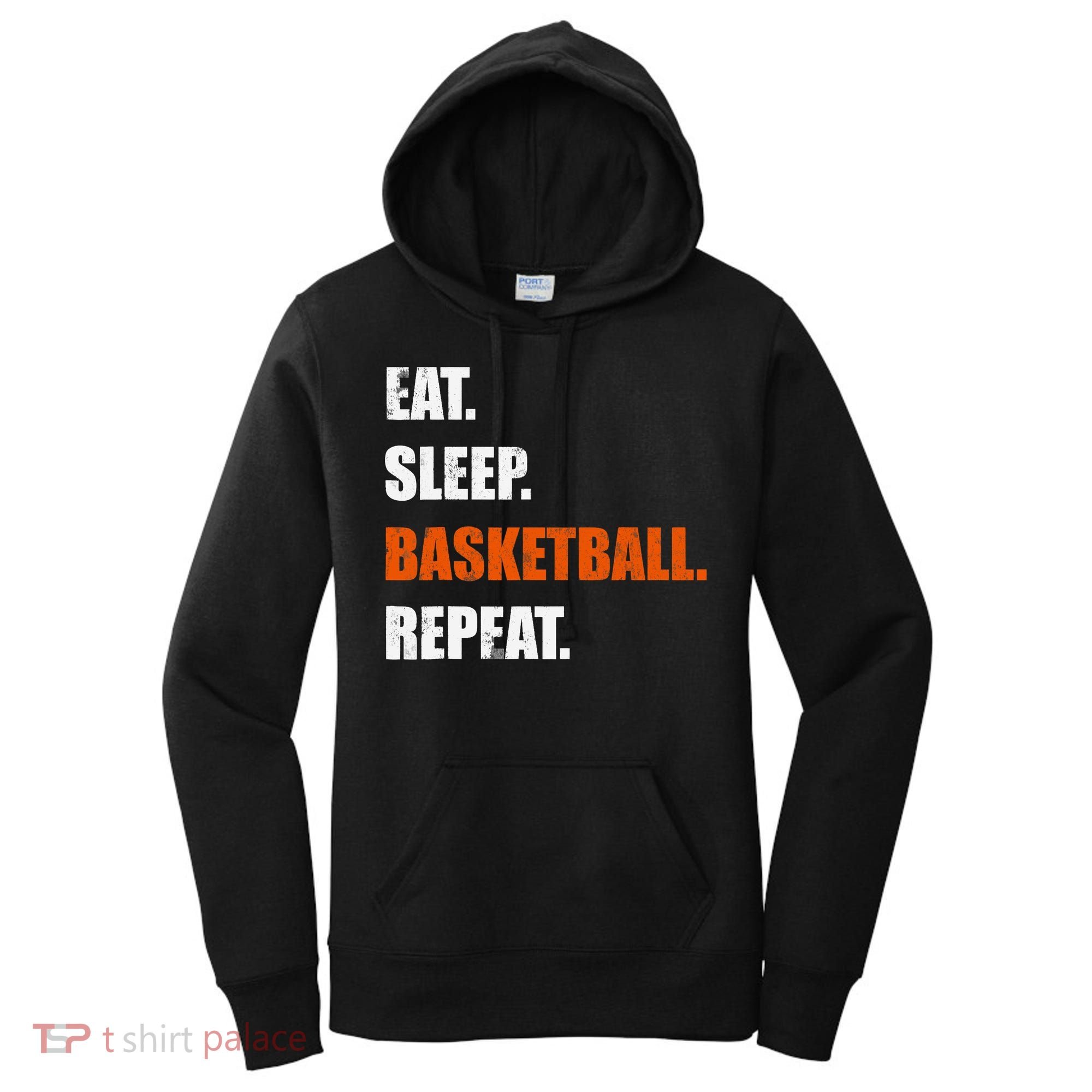 Eat Sleep Basketball Repeat Women's Hoodie