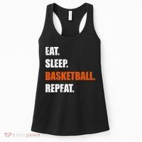 Eat Sleep Basketball Repeat Women's Tank Top thumb 0
