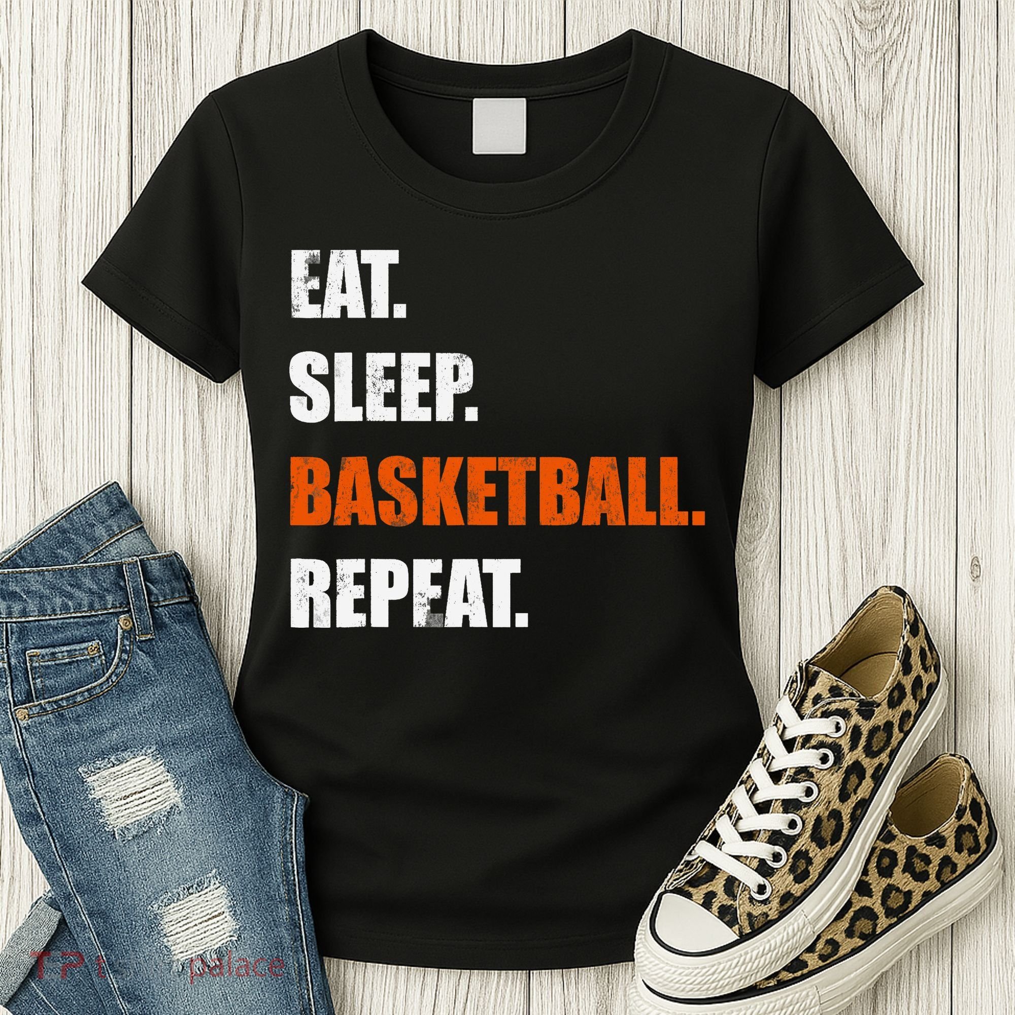 Eat Sleep Basketball Repeat Women's T-Shirt