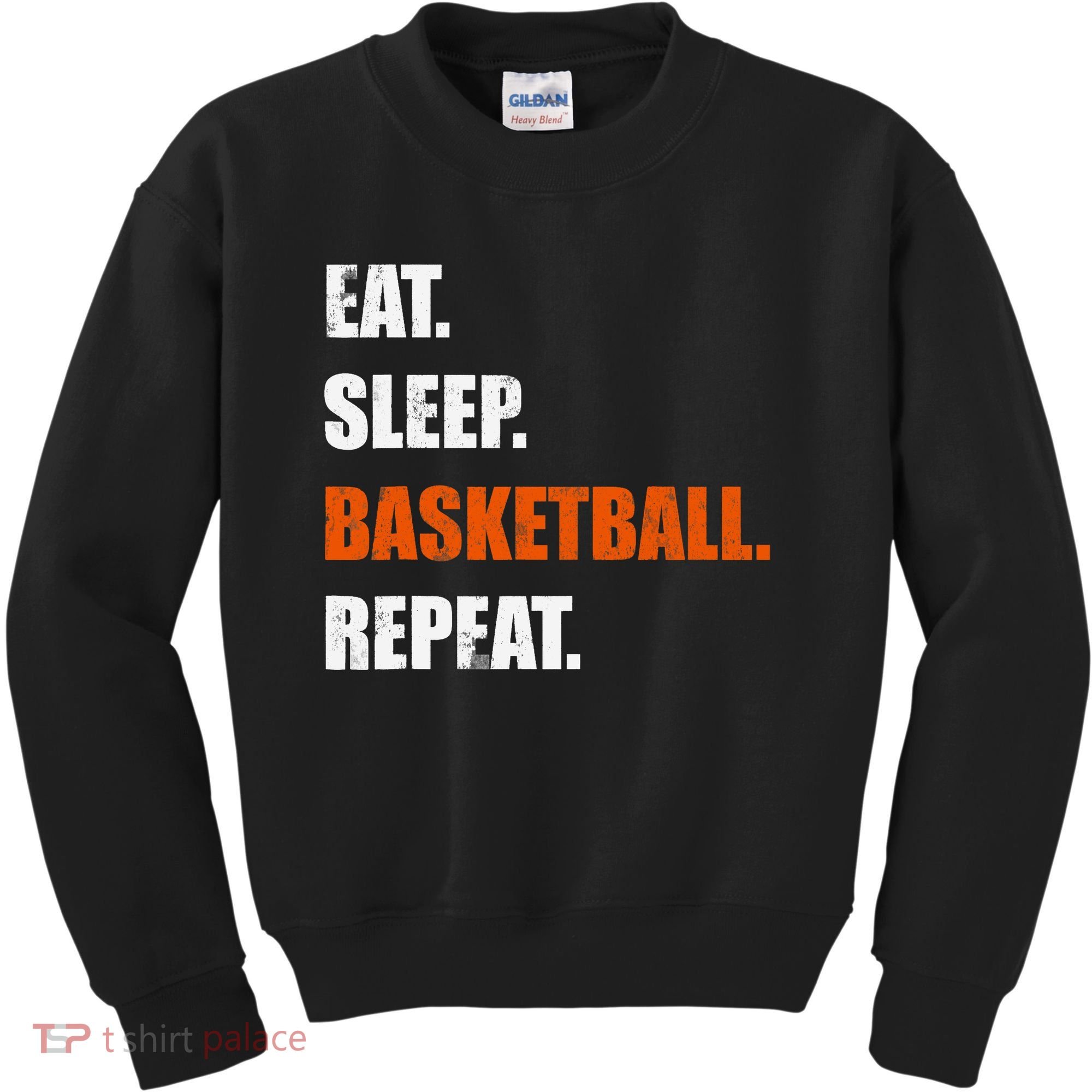 Eat Sleep Basketball Repeat Kids Sweatshirt