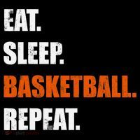 Eat Sleep Basketball Repeat Kids Sweatshirt thumb 2