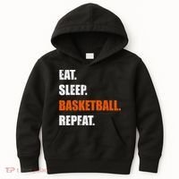 Eat Sleep Basketball Repeat Kids Hoodie thumb 0