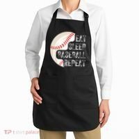 Eat Sleep Baseball Repeat Baseball Apron thumb 2