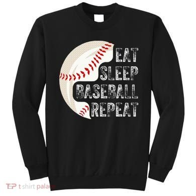 Eat Sleep Baseball Repeat Baseball Sweatshirt