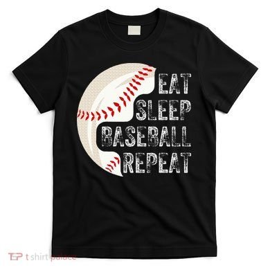 Eat Sleep Baseball Repeat Baseball T-Shirt