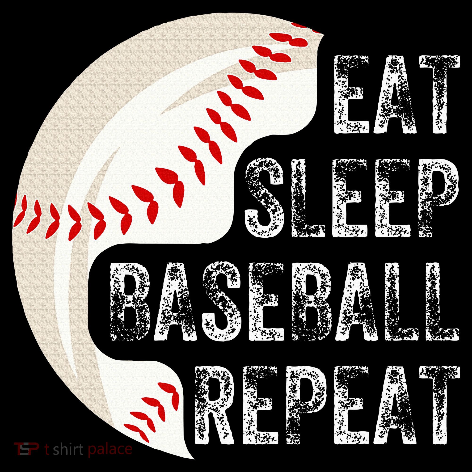 Eat Sleep Baseball Repeat Baseball Polo