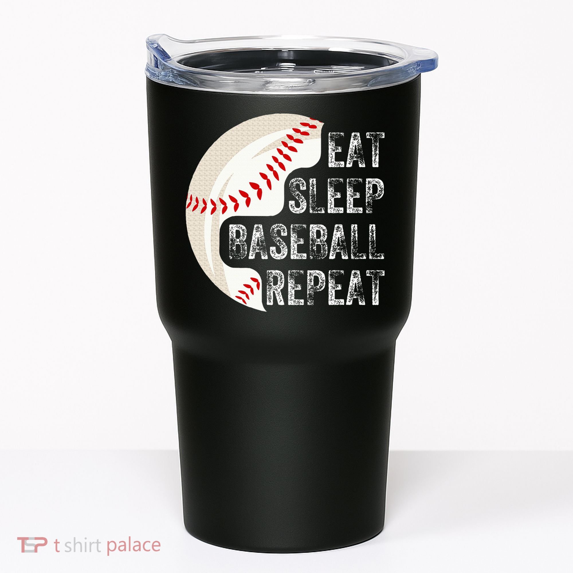 Eat Sleep Baseball Repeat Baseball Tumbler