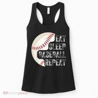 Eat Sleep Baseball Repeat Baseball Women's Tank Top thumb 0