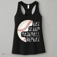 Eat Sleep Baseball Repeat Baseball Women's Tank Top thumb 3