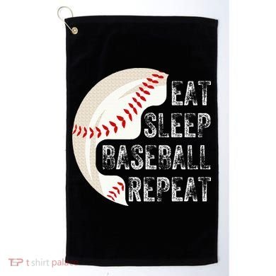 Eat Sleep Baseball Repeat Baseball Golf Towel