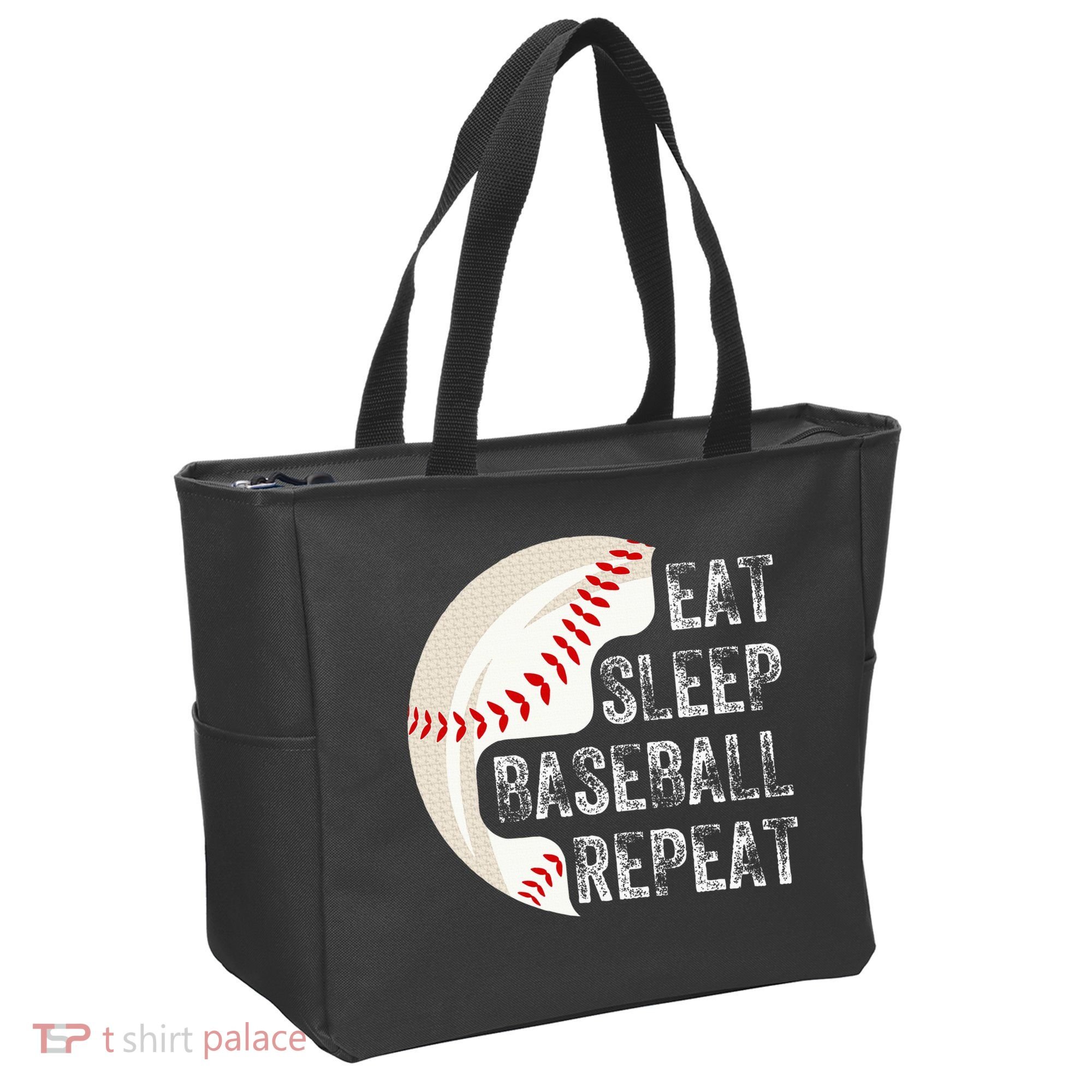 Eat Sleep Baseball Repeat Baseball Tote Bag