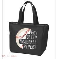 Eat Sleep Baseball Repeat Baseball Tote Bag thumb 3