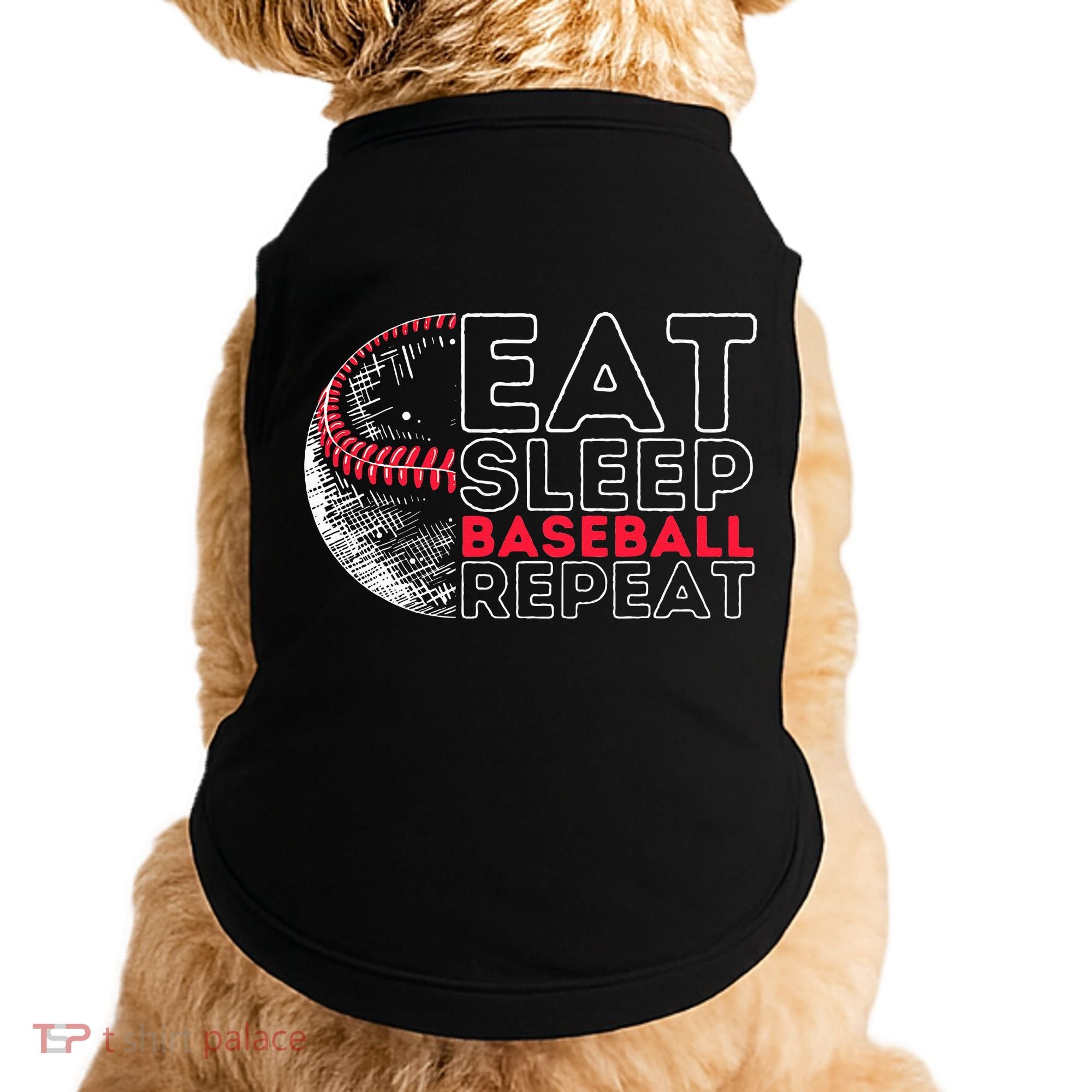 Eat Sleep Baseball Repeat Players Doggie Tank