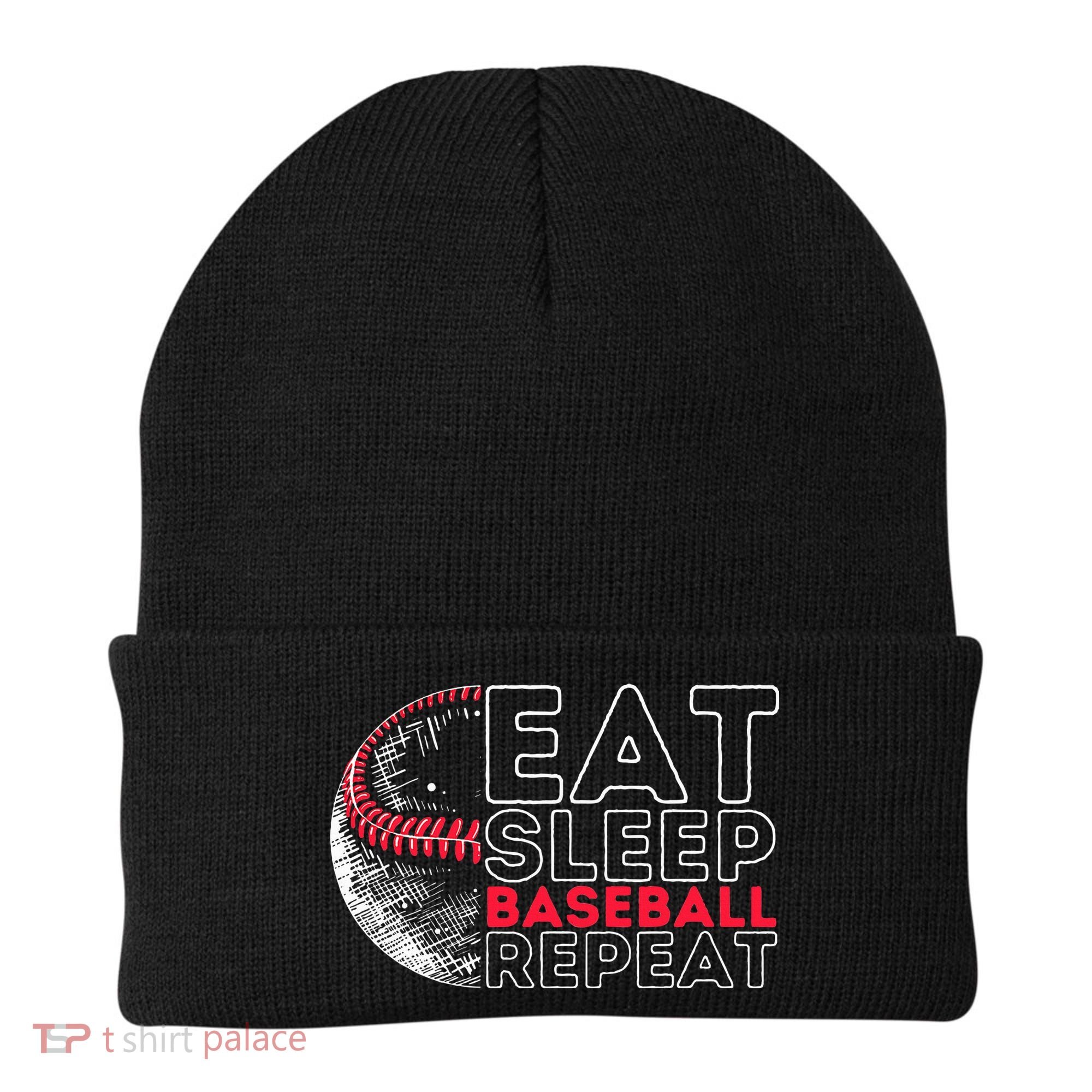 Eat Sleep Baseball Repeat Players Beanie