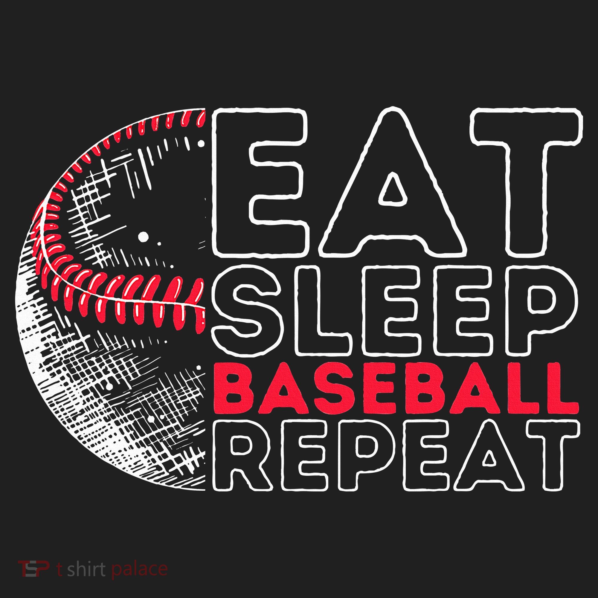 Eat Sleep Baseball Repeat Players Beanie