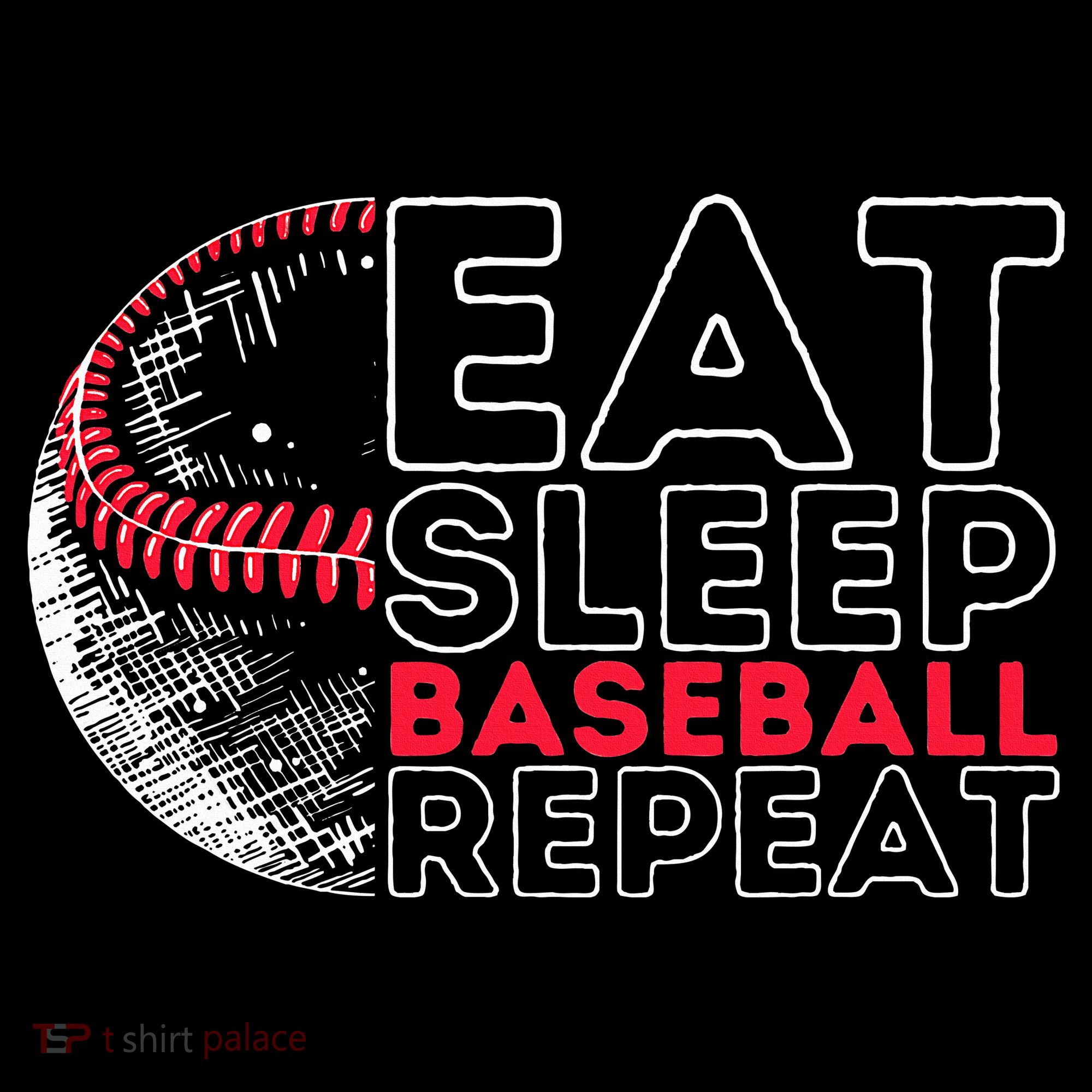 Eat Sleep Baseball Repeat Players Women's Hoodie