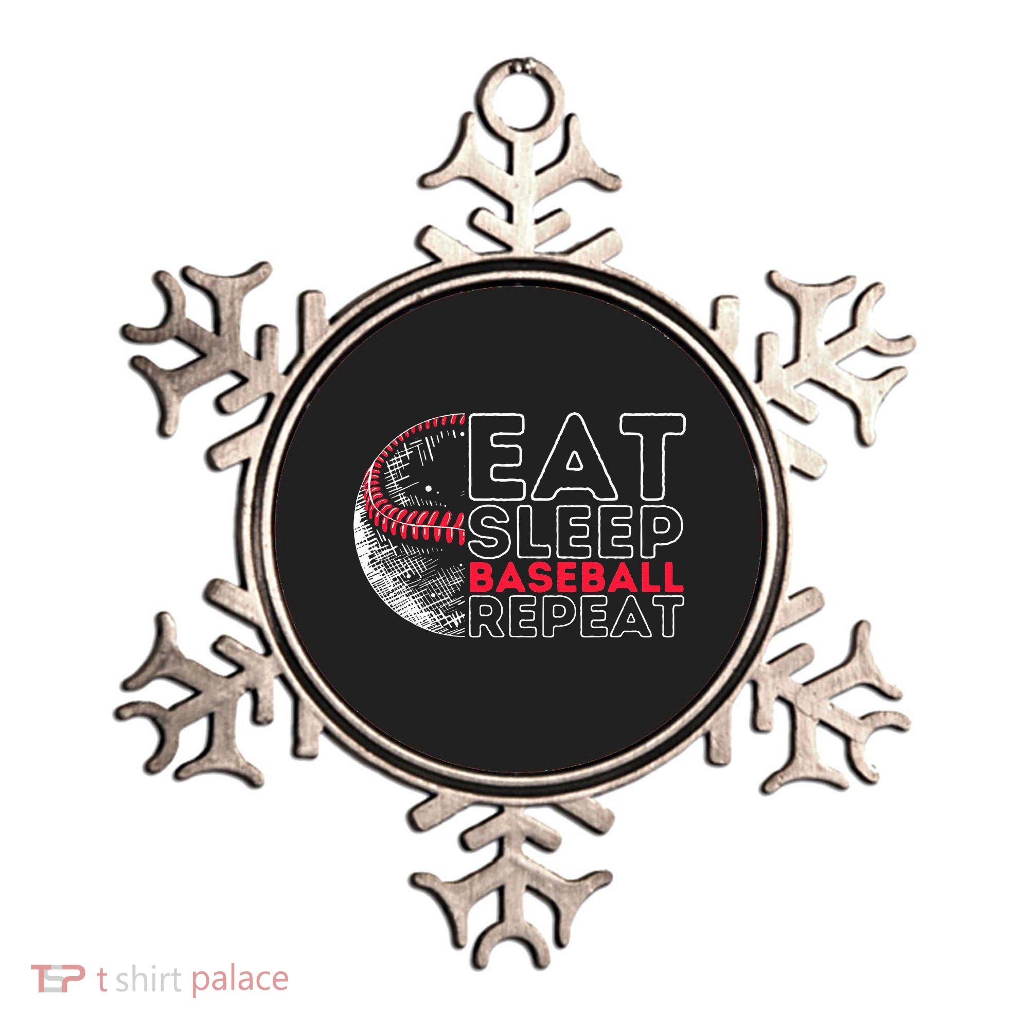 Eat Sleep Baseball Repeat Players Ornament