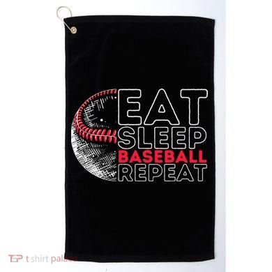 Eat Sleep Baseball Repeat Players Golf Towel