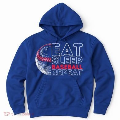 Eat Sleep Baseball Repeat Players Hoodie