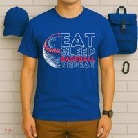 Eat Sleep Baseball Repeat Players T-Shirt thumb 6