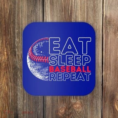 Eat Sleep Baseball Repeat Players Coaster