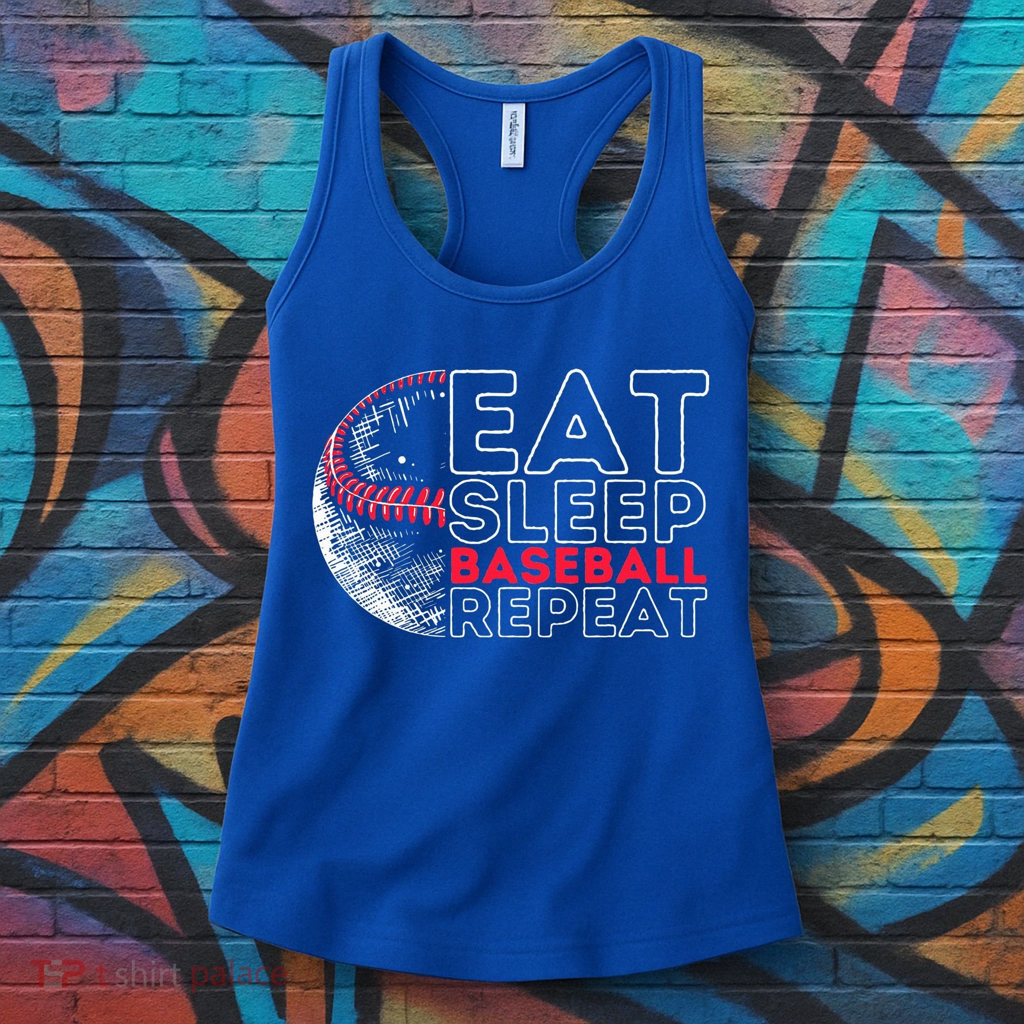 Eat Sleep Baseball Repeat Players Women's Tank Top