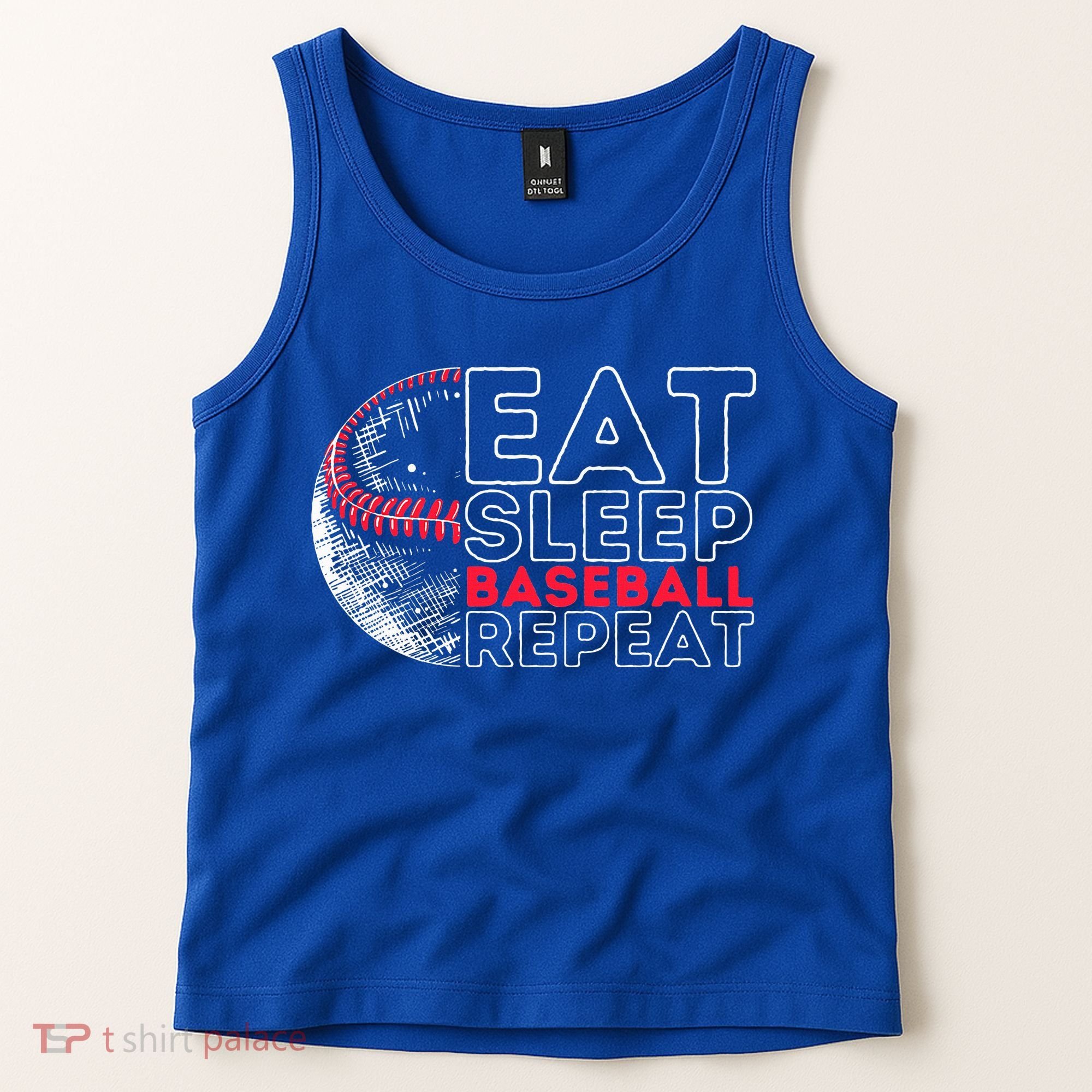 Eat Sleep Baseball Repeat Players Tank Top