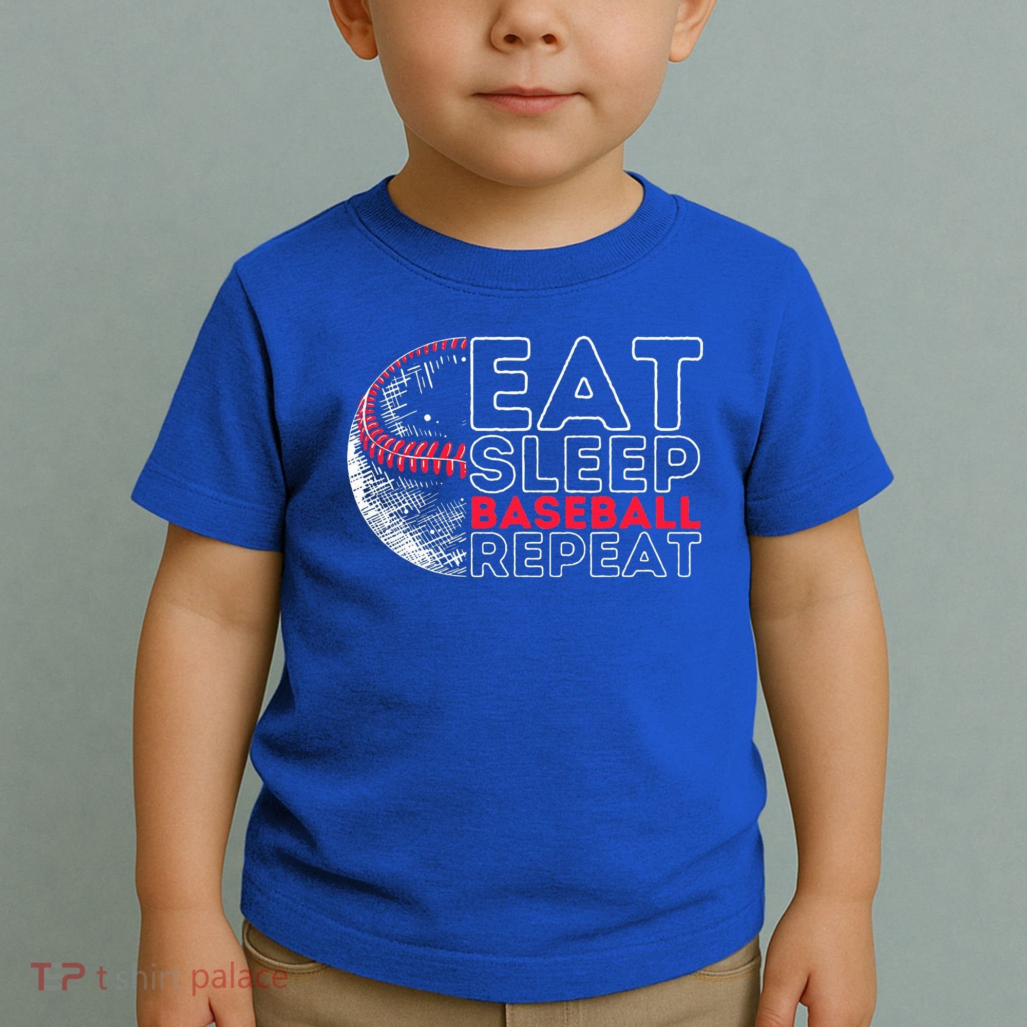 Eat Sleep Baseball Repeat Players Toddler T-Shirt