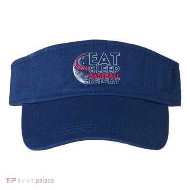 Eat Sleep Baseball Repeat Players Visor