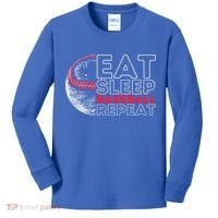 Eat Sleep Baseball Repeat Players Kids Long Sleeve Shirt thumb 0