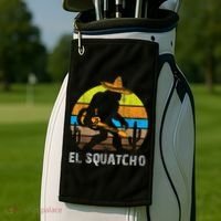 El Squatcho Bigfoot Sasquatch Golf Towel thumb 2