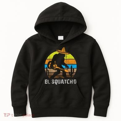 El Squatcho Bigfoot Sasquatch Kids Hoodie