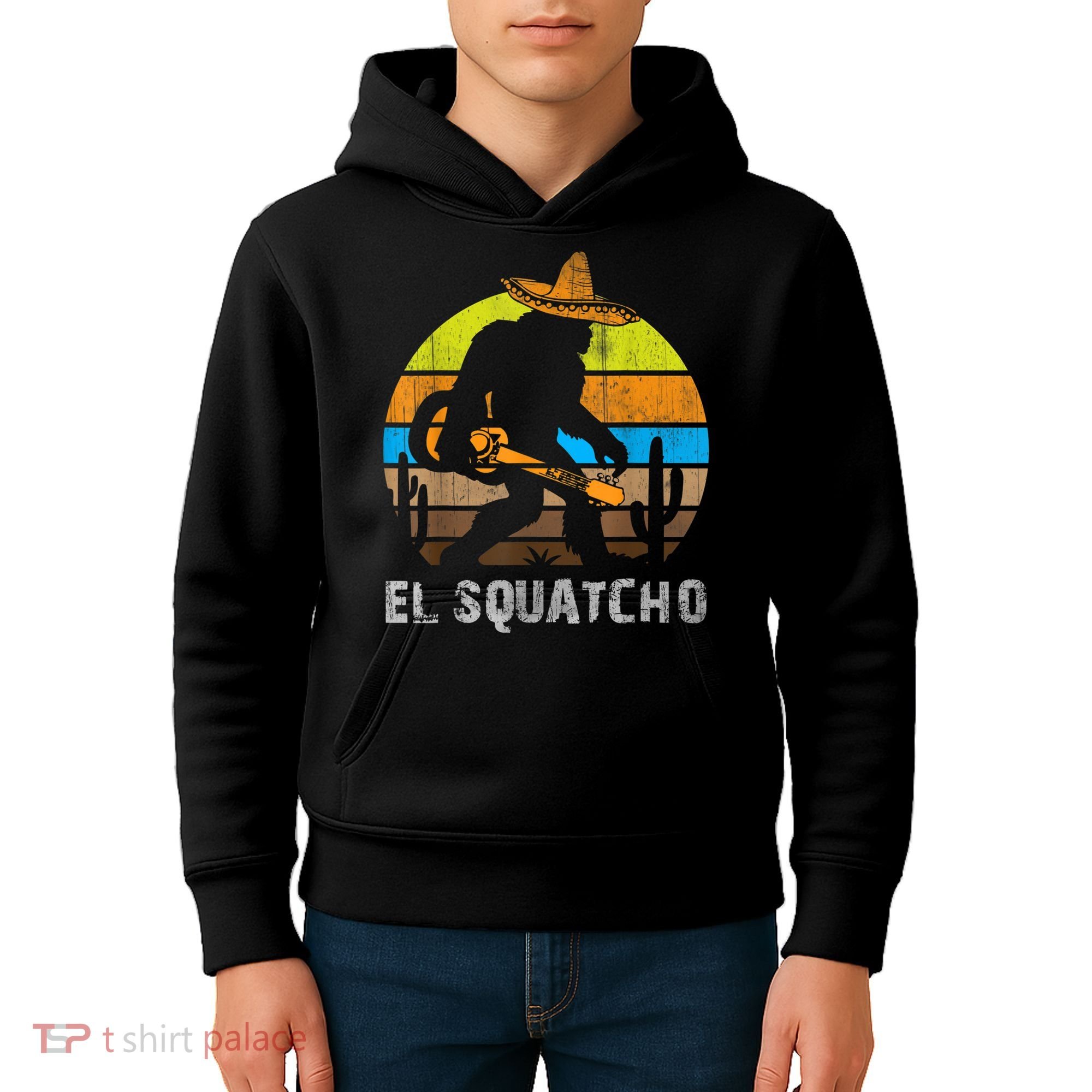 El Squatcho Bigfoot Sasquatch Kids Hoodie