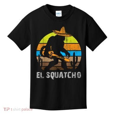 El Squatcho Bigfoot Sasquatch Kids T-Shirt