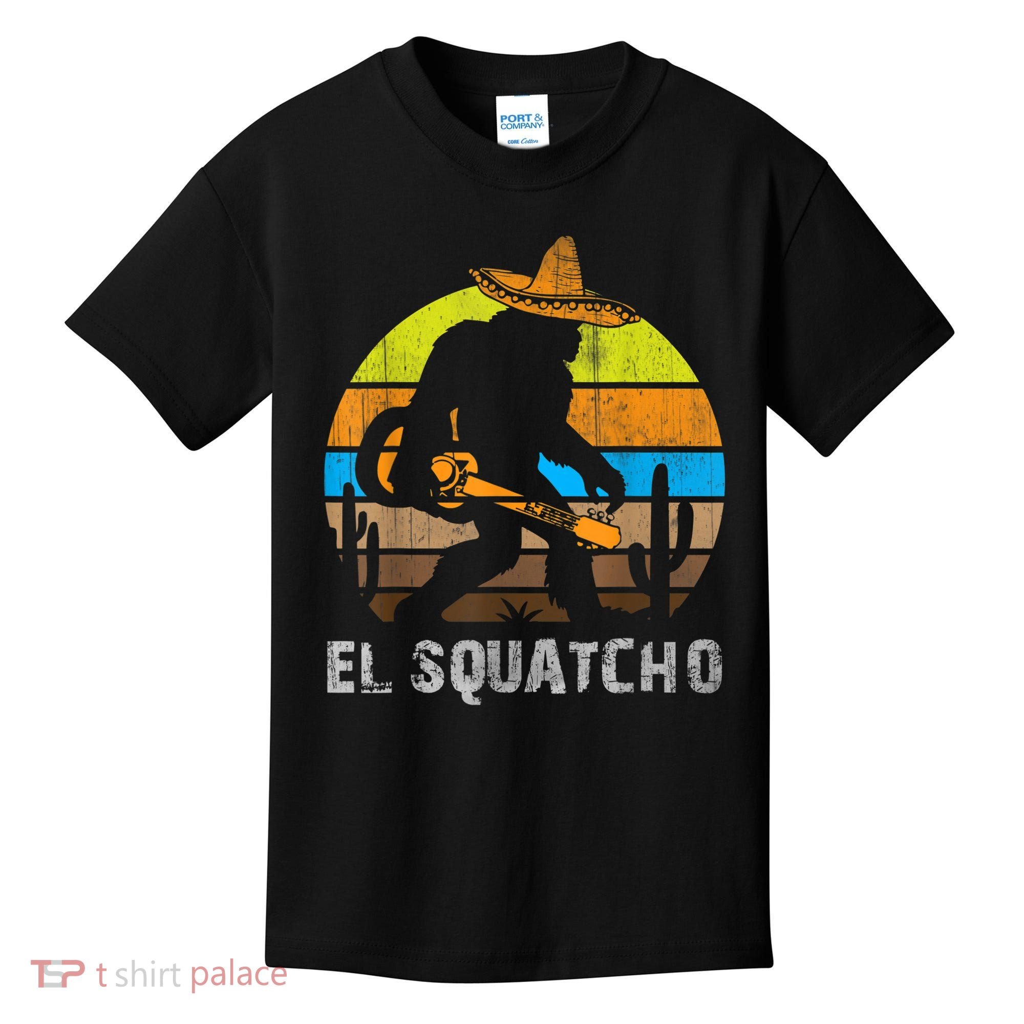 El Squatcho Bigfoot Sasquatch Kids T-Shirt