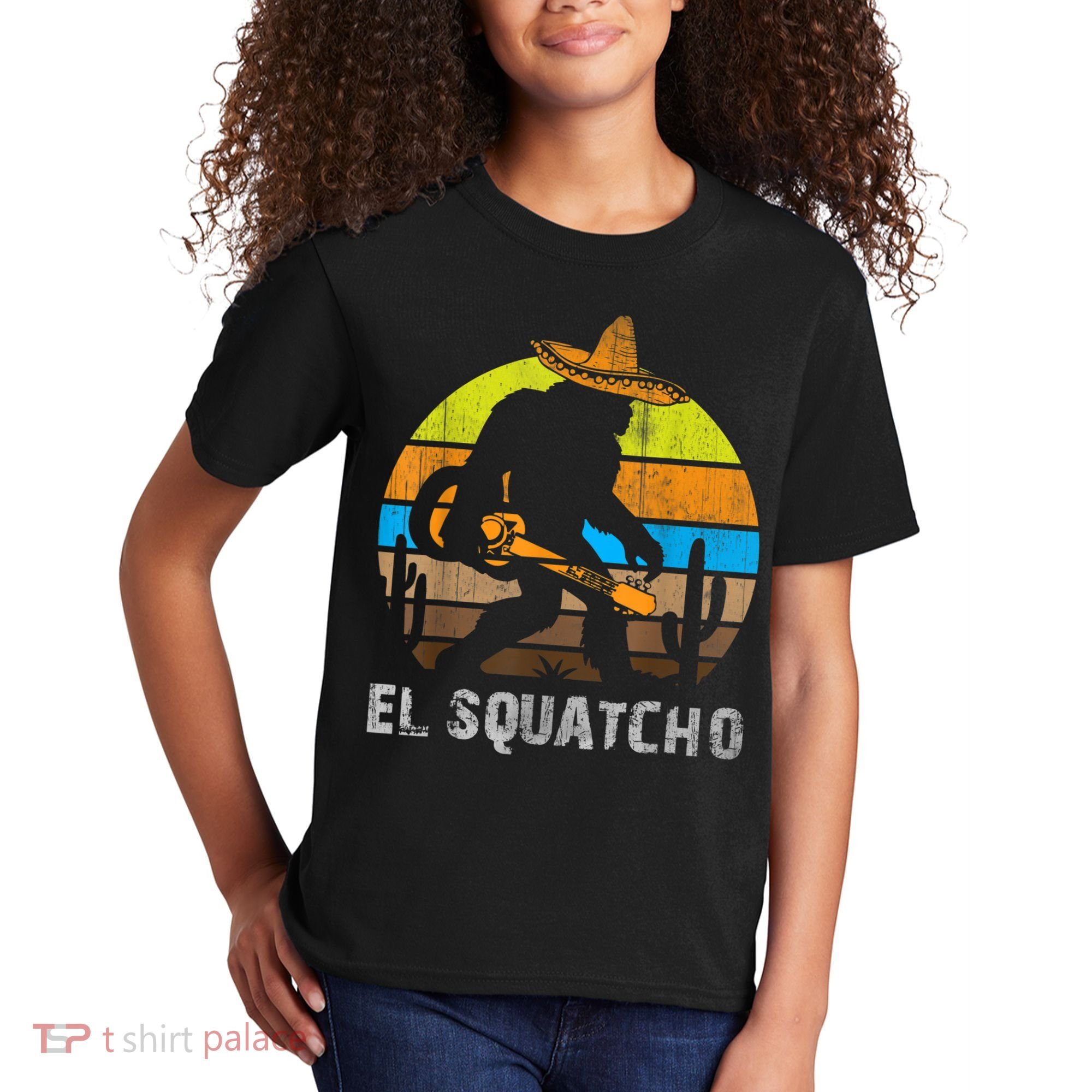 El Squatcho Bigfoot Sasquatch Kids T-Shirt
