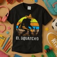 El Squatcho Bigfoot Sasquatch Kids T-Shirt thumb 3